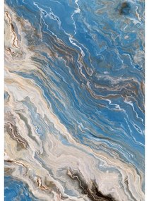 Kék fürdőszobai kilépő szett 2 db-os 60x100 cm – Foutastic