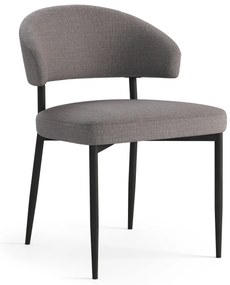 MAZZONI EXPORT IRIS Világosszürke Taupe (Basel 34 szövet) - MODERN LOFT KÁRPITOZOTT SZÉK NAPPALIBA/ÉTKEZŐBE