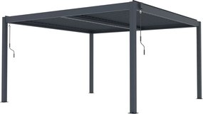G21 Austin Premium 4x4 m bioklimatikus pergola, antracit alumínium