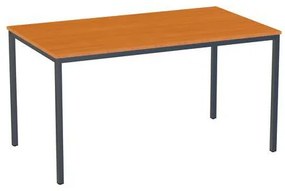 Versys étkezőasztal, antracit RAL 7016 színű lábazattal, 140 x 80 x 74,3 cm, cseresznye