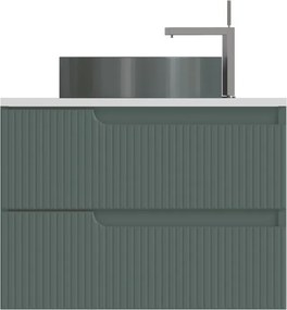 Piramida EURIDIKA fali fürdőszobabútor - mosdópult mosdó nélkül -2 fiókos - PINO ZÖLD - 65 x 48 x 53 cm