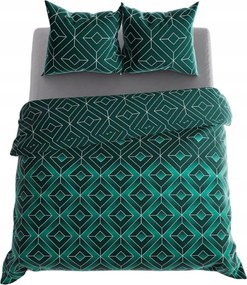 Saphira szatén pamut ágyneműhuzat garnitúra 220x200 zafír kaleidoszkóp