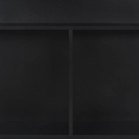 fekete bárasztal 2 asztallappal 130 x 40 x 120 cm