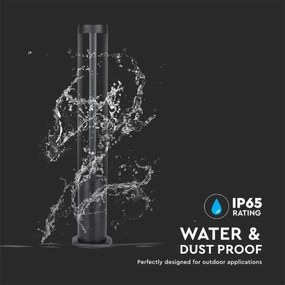 LED Kültéri lámpa LED/10W/230V 80cm 6400K IP65 fekete