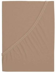 Jersey lepedő kiságyba EXCLUSIVE 70x140 cm világosbarna