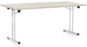 Összecsukható asztal 180 x 80 cm, fehér kőris