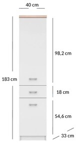 Regál Tianna (fehér). Akció -16%. 1053331