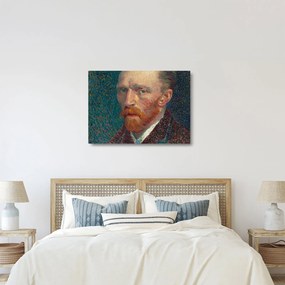 Üveg kép -  Vincent van Gogh, Self-Portrait, reprodukciók (70x50 cm)
