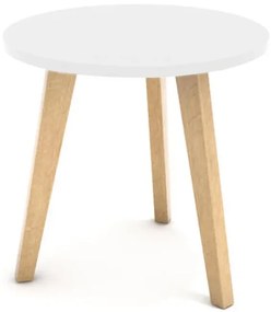Skandináv stílusú dohányzóasztal 40 cm - fehér