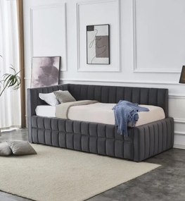 Derby kihúzható ágy szürke 90x200cm