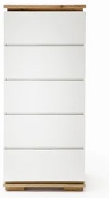 ARVI komód, fehér/tölgy