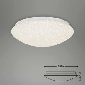 Briloner 3373-016 - dimmelhető LED-es mennyezeti lámpatest STARRY LED/15W/230V 3000-6500K + távirányító