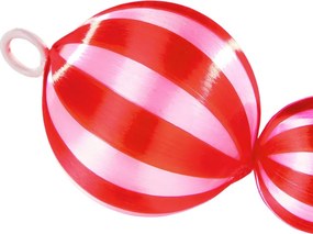 X-MAS girland 180cm , piros/pink