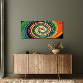 Absztrakt kép - színes spirál (120x50 cm)