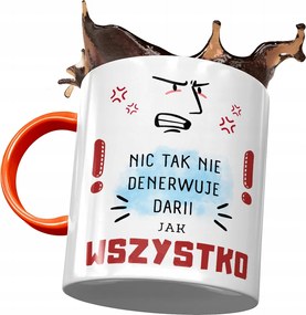 Narancssárga bögre Daria Barátnő Feleség Nyomtatott Fotóval