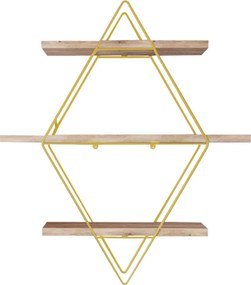 Prizma fali polc, 60×16 cm