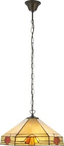 Endon 111989 - Tiffany NEVADA láncos csillár 3xE27/10W/230V átm. 40 cm