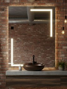 Via Lactea Led tükör|80x80cm|Bekapcsolt érintés|Hideg fehér |Made in PL|Szállodába+