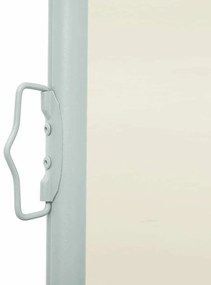 krémszínű behúzható oldalsó napellenző 140 x 300 cm