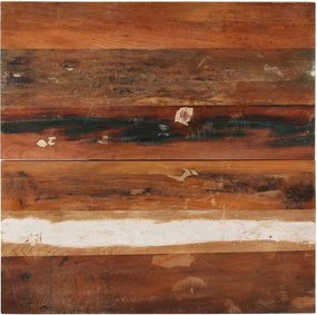 vidaXL négyszögű tömör újrahasznosított fa asztallap 70x70 cm 25-27 mm