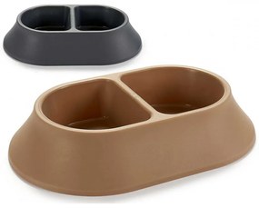 PETS dupla műanyag tál kutyáknak/macskáknak