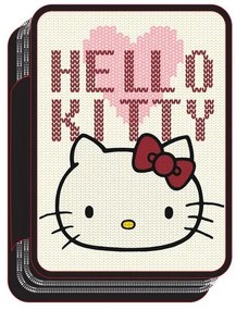 Hello Kitty Heart tolltartó töltött 2 emeletes