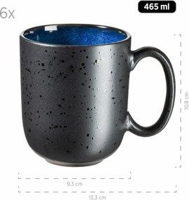 Mäser 18 darabos reggeli edénykészlet NIARA – kék