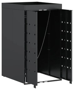 Kukás Tároló Virágzó Tetővel Egyszemélyes 240L Kukához Antracit