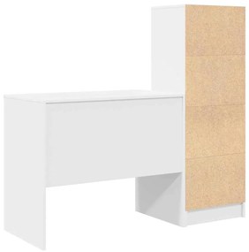 Tárolóval rendelkező íróasztal 2 pcs Fehér 90 x 50 x 76 cm