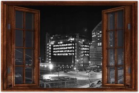 Poszterek 90x60 A felhőkarcolók szépen világítanak