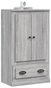 szürke sonoma szerelt fa magasszekrény 60x35,5x103,5 cm
