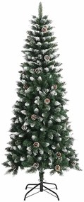 Mű karácsonyfa LED -es lámpákkal Zöld 210 cm PVC