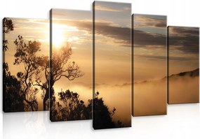 Vászonkép Hegyek Természet 5 Részes Vászon Fal Hálószoba Nappali 100x60