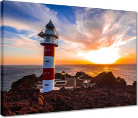 Vászonkép 40x30 Punta Teno világítótorony