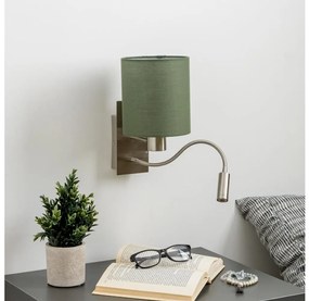 Brilagi - LED Fali lámpa NUBILA 1xE27/25W/230V + LED/3W króm/zöld