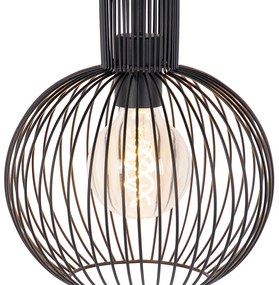 Design lógólámpa fekete - Wire Whisk