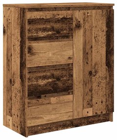 antik fa szerelt fa tálalószekrény fiókos 71x35x84 cm