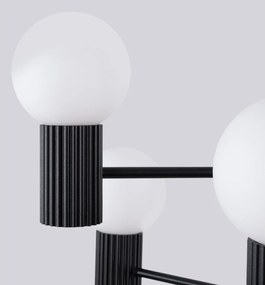 Fekete függőlámpa üveg búrával Orbital – Sollux