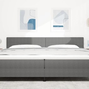 LED Főnöki Deszkás Fejtámla Egyszerű Dizájn Világosszürke 100 cm Corduroy Szövet