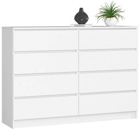 Komód - Akord Furniture K140-8 - fehér