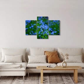 A kék virágok képe (90x60 cm)