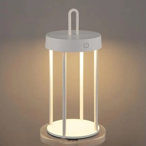 LED fényerőszabályozható kültéri újratölthető érintésvezérlésű asztali lámpa GENTLE LED/1,5W/3,7V 3000 mAh IP44 fehér