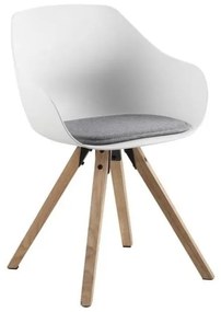 Tina 2 db-os fehér étkezőszék szett kaucsukfa lábakkal - Actona