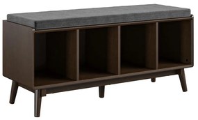 Brittany barna cipőtartó paddal - Novogratz