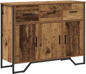 vidaXL Széf fiókkal Öreg fa 97 x 32,5 x 74,5 cm