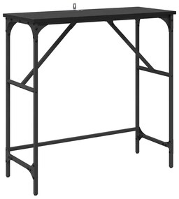 Konzolasztal Musta tammi 75 x 32 x 75 cm Faanyag