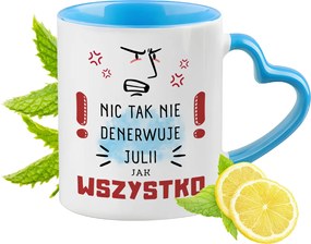 Juli KĂ©k Bögre SzĂv AlakĂș FĂŒllel KĂĄvĂ© AjĂĄndĂ©k