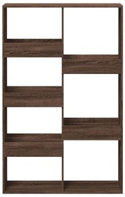 barna tölgy színű szerelt fa térelválasztó 100 x 33 x 155,5 cm