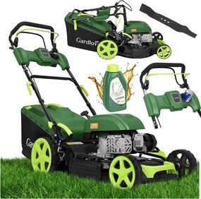 Benzinmotoros fűnyíró GARDLOV DriveXPro 196 cm³ - 51 cm kinyúlás, 60 literes kosár