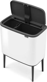 Fehér acél érintésre nyíló szelektív szemetes 34 l Bo Touch Bin – Brabantia
